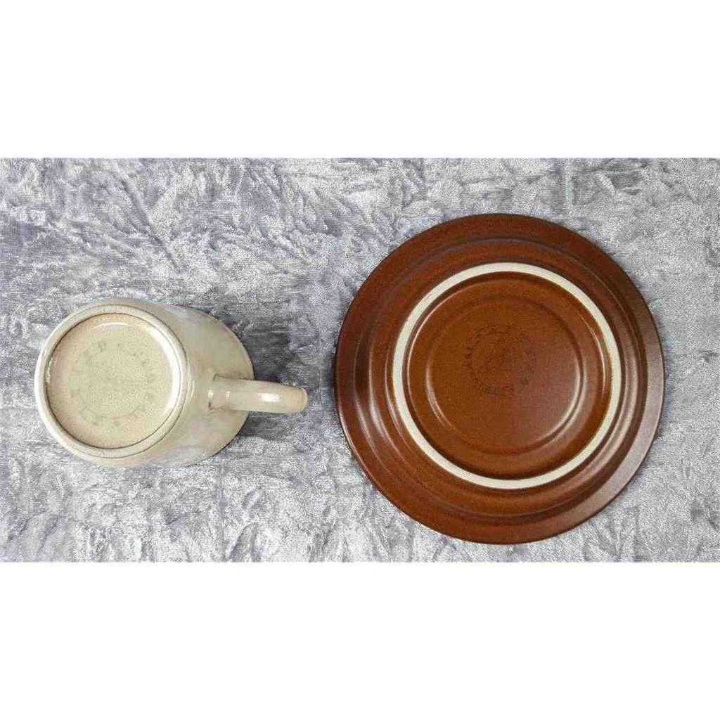 [45817290] Kaffeetasse mit Untertasse Tasse & Gerz Dekor graubraun Braun gebraucht - akzeptabel Bild 5