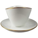[45817299] Sauciere mit Teller Goldrand 1tlg Seltmann Weiden Barbara 16594 gebraucht - gut Bild 2