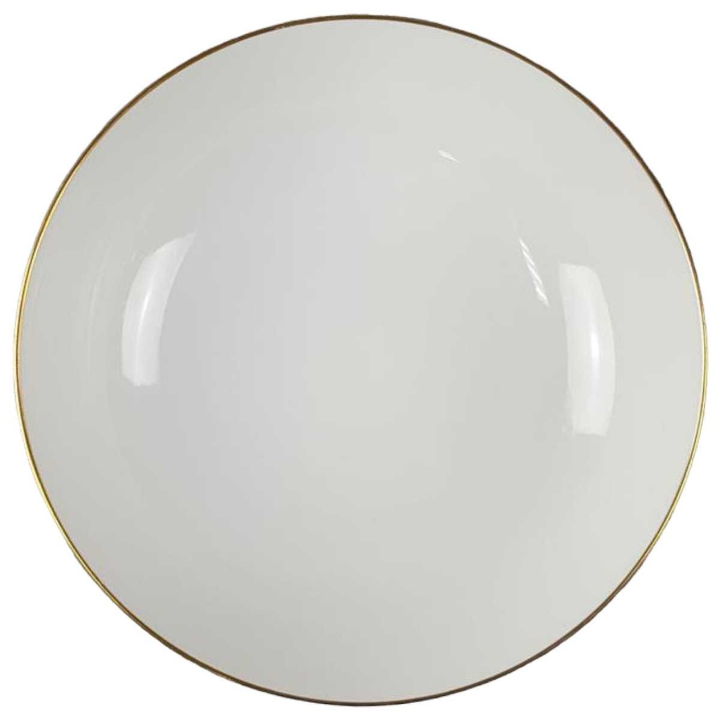[45817300] Schüssel Goldrand 25 cm Seltmann Weiden Barbara 16594 Weiß gebraucht - akzeptabel Bild 2