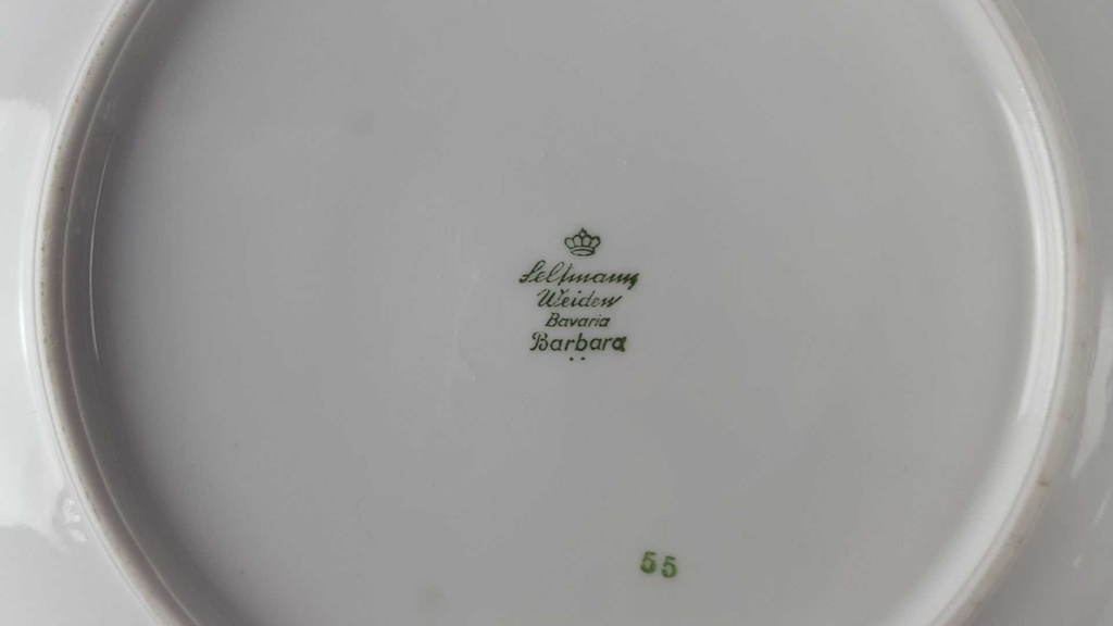 [45817300] Schüssel Goldrand 25 cm Seltmann Weiden Barbara 16594 Weiß gebraucht - akzeptabel Bild 4