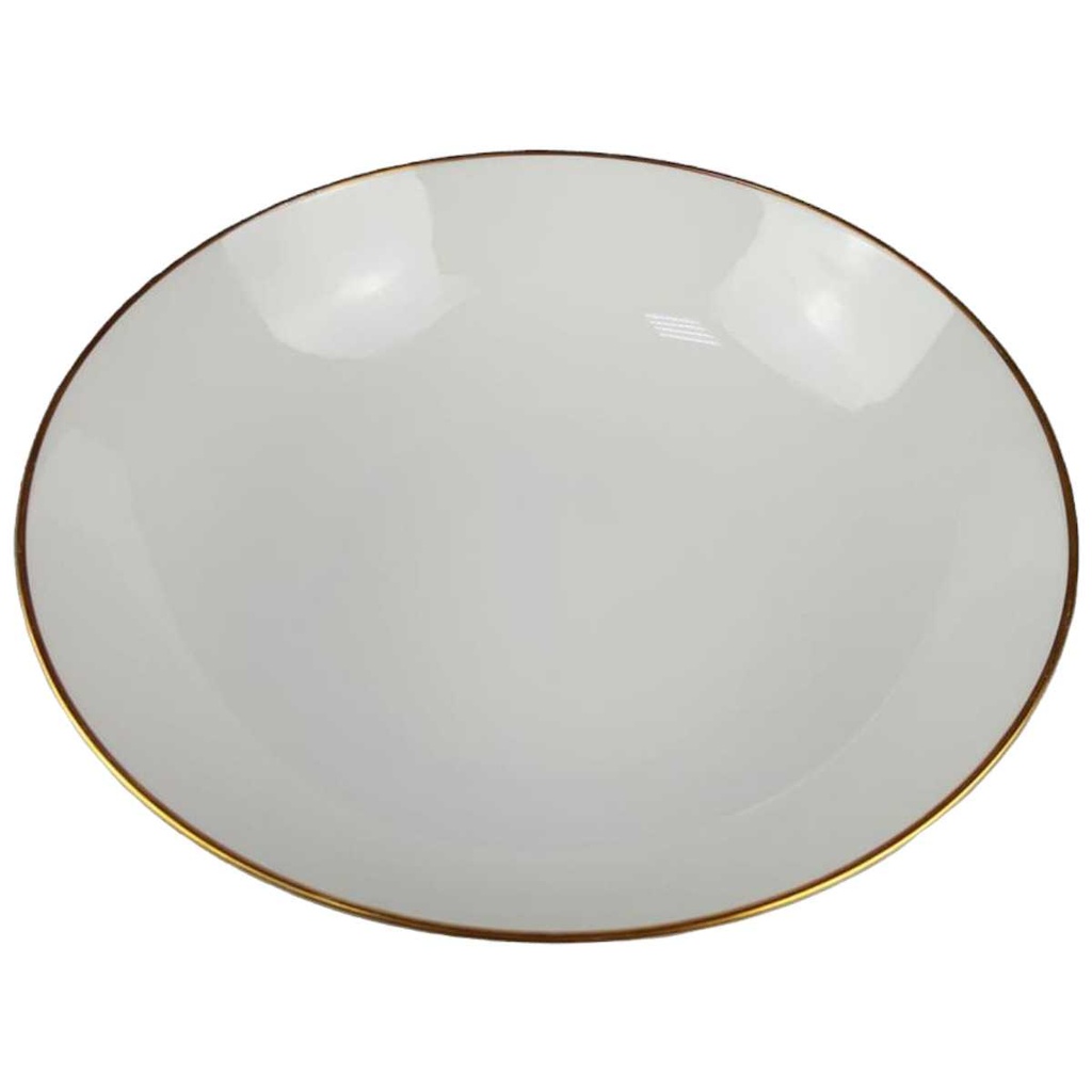 [45817301] Schüssel Goldrand 22,5 cm Seltmann Weiden Barbara 16594 Weiß gebraucht - gut Bild 2