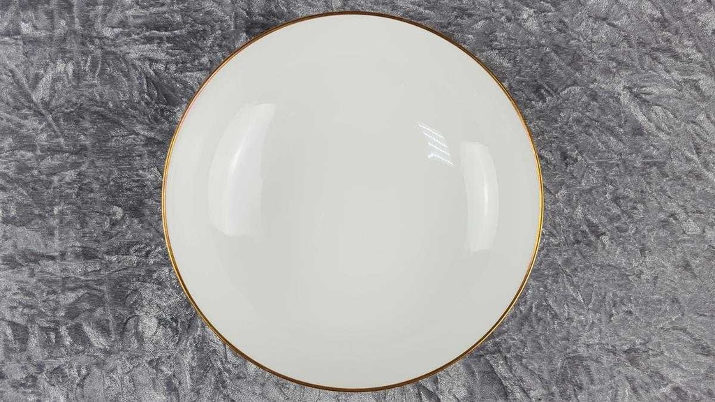 [45817301] Schüssel Goldrand 22,5 cm Seltmann Weiden Barbara 16594 Weiß gebraucht - gut Bild 3