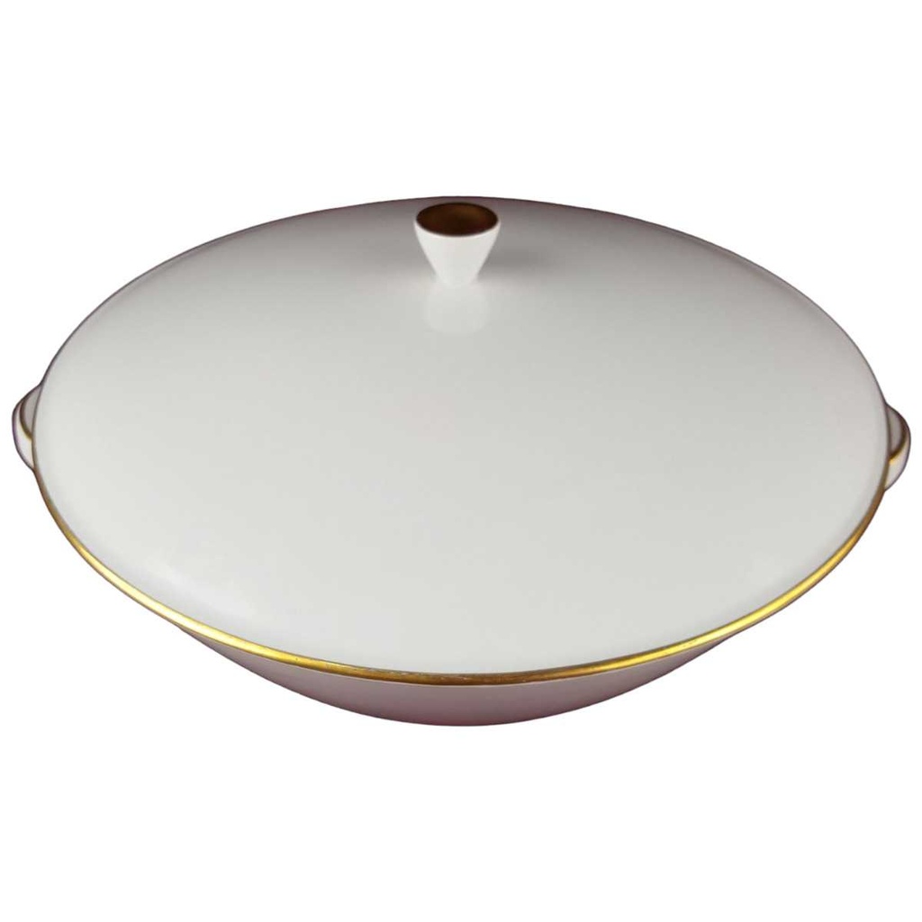 [45817303] Schüssel Ragoutterrine Goldrand 22,5 cm Seltmann Weiden Barbara 16594 Weiß gebraucht - sehr gut Bild 2