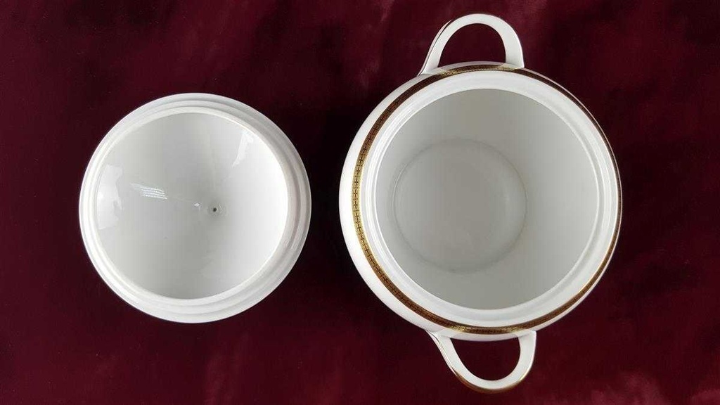 [45817320] Ragoutterrine Terrine Servierschüssel Golddekor 1,5 L Melitta Verona gebraucht - gut Bild 5