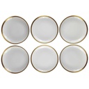 [2119337] 6er Set Suppenteller Golddekor 22 cm Melitta Verona gebraucht - gut Bild 2