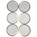 [2119338] 6er Set Speiseteller Essteller Golddekor 25,2 cm Melitta Verona gebraucht - gut Bild 2