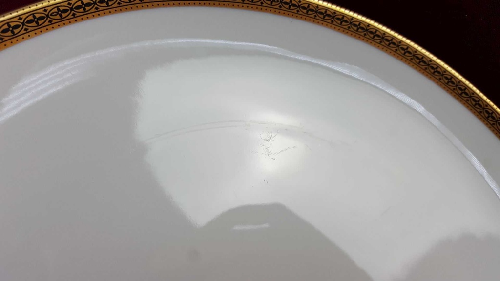 [2119338] 6er Set Speiseteller Essteller Golddekor 25,2 cm Melitta Verona gebraucht - gut Bild 5