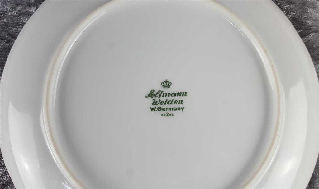 [45817347] Kuchenteller Dessertteller Frühstücksteller 19,2 cm Seltmann Weiden Blumendekor Blumen gebraucht - sehr gut Bild 5