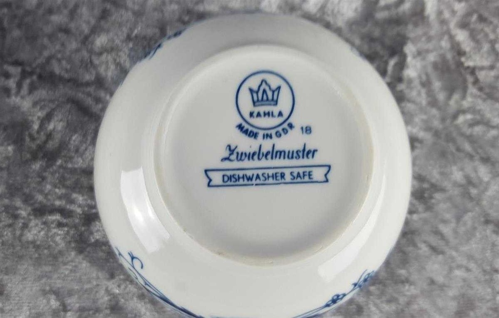 [45817350] Zuckerdose Kahla Zwiebelmuster gebraucht - gut Bild 6