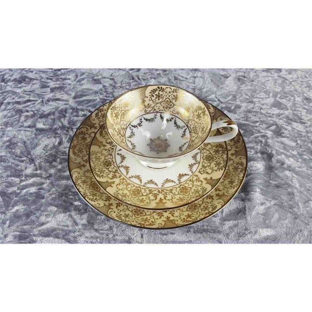 [45817366] Teetasse Sammeltasse Tasse Golddekor 3tlg Kaiser Porzellan Alka Kunst Bavaria gebraucht - gut Bild 4