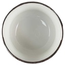 [45817369] Zuckerschale Apilco Porcelaine weiß mit Platinrand gebraucht - sehr gut Bild 2