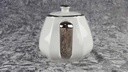 [45817370] Teekanne 1,1 L Apilco Porcelaine weiß mit Platinrand gebraucht - gut Bild 4