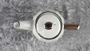 [45817370] Teekanne 1,1 L Apilco Porcelaine weiß mit Platinrand gebraucht - gut Bild 5