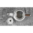 [45817370] Teekanne 1,1 L Apilco Porcelaine weiß mit Platinrand gebraucht - gut Bild 6