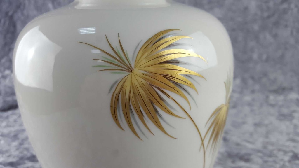 [45817378] Vase Blumenvase Golddekor 21,5 cm Kaiser Porzellan Alka Kunst gebraucht - gut Bild 4
