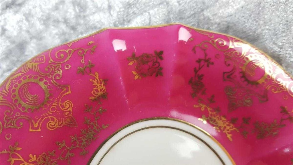 [45817379] Mokkatasse mit Untertasse Tasse Espressotasse Golddekor Lindner Porzellan gebraucht - gut Bild 7