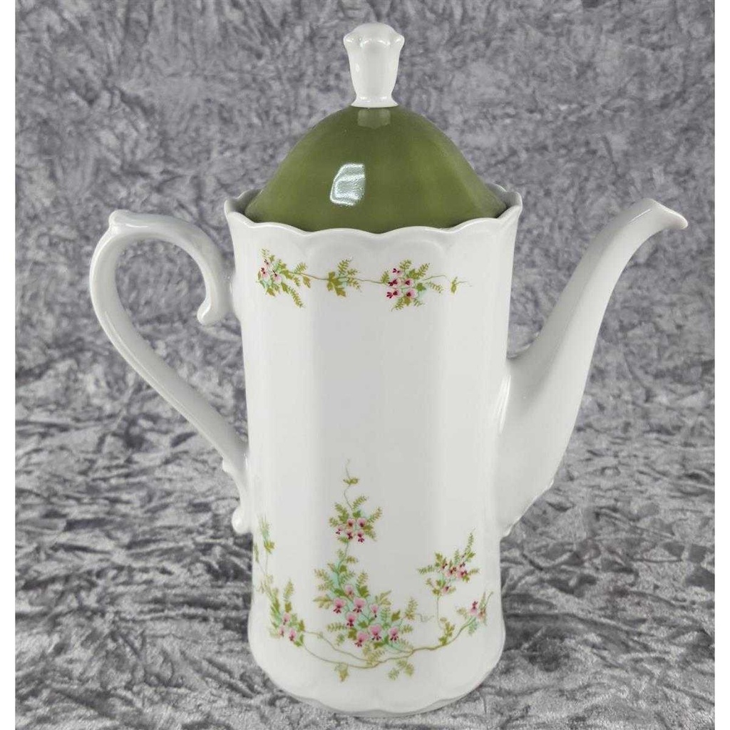 [45817382] Kaffeekanne Kanne 1,2 L Eschenbach Bayreuth Grüne Ranke III mit roter Blüte gebraucht - sehr gut Bild 3