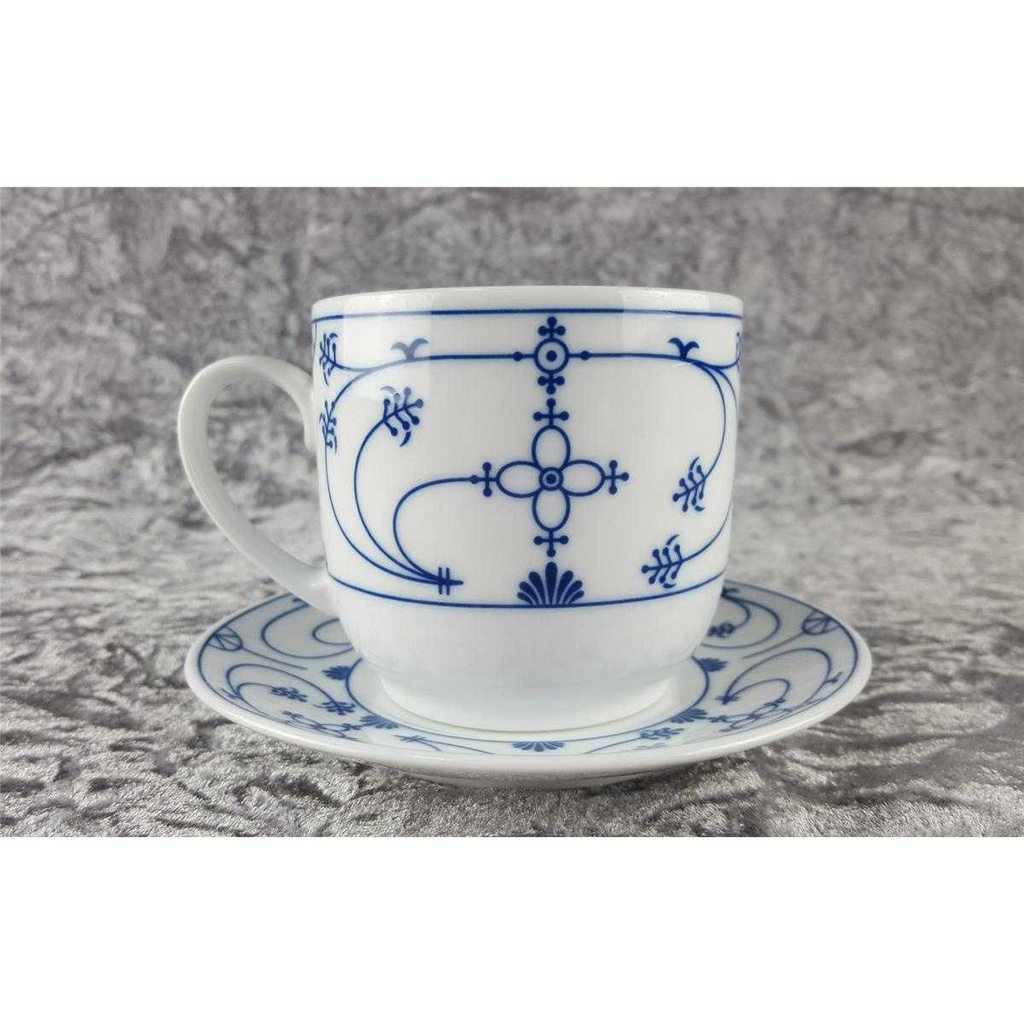 [2119340] 2er Set Teetasse Tasse Julius Lange Kahla Indisch Blau Strohblume Hamburger gebraucht - gut Bild 4