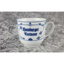 [2119340] 2er Set Teetasse Tasse Julius Lange Kahla Indisch Blau Strohblume Hamburger gebraucht - gut Bild 5