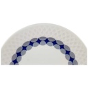 [45817405] Kuchenteller Dessertteller 19,5 cm Schirnding Bavaria Dekor blau grau gebraucht - gut Bild 2