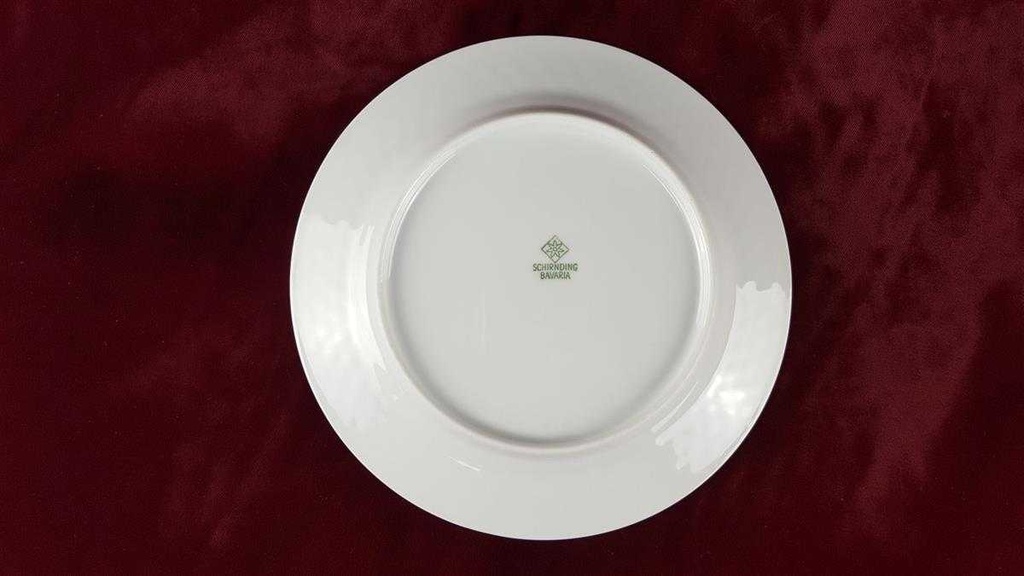 [45817405] Kuchenteller Dessertteller 19,5 cm Schirnding Bavaria Dekor blau grau gebraucht - gut Bild 4