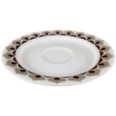 [45817409] Untertasse für Kaffee 14,5 cm Eschenbach Venedig Perlrand Braun Grau Bild 2