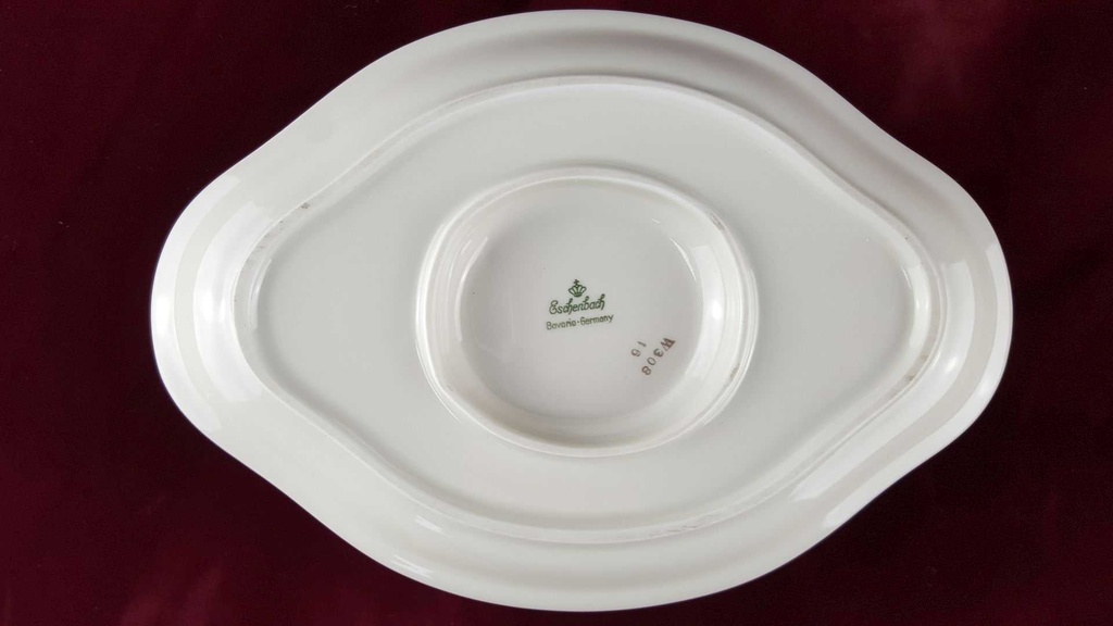 [45817415] Sauciere mit Teller Golddekor Eschenbach Elfenbein Bavaria gebraucht - sehr gut Bild 5