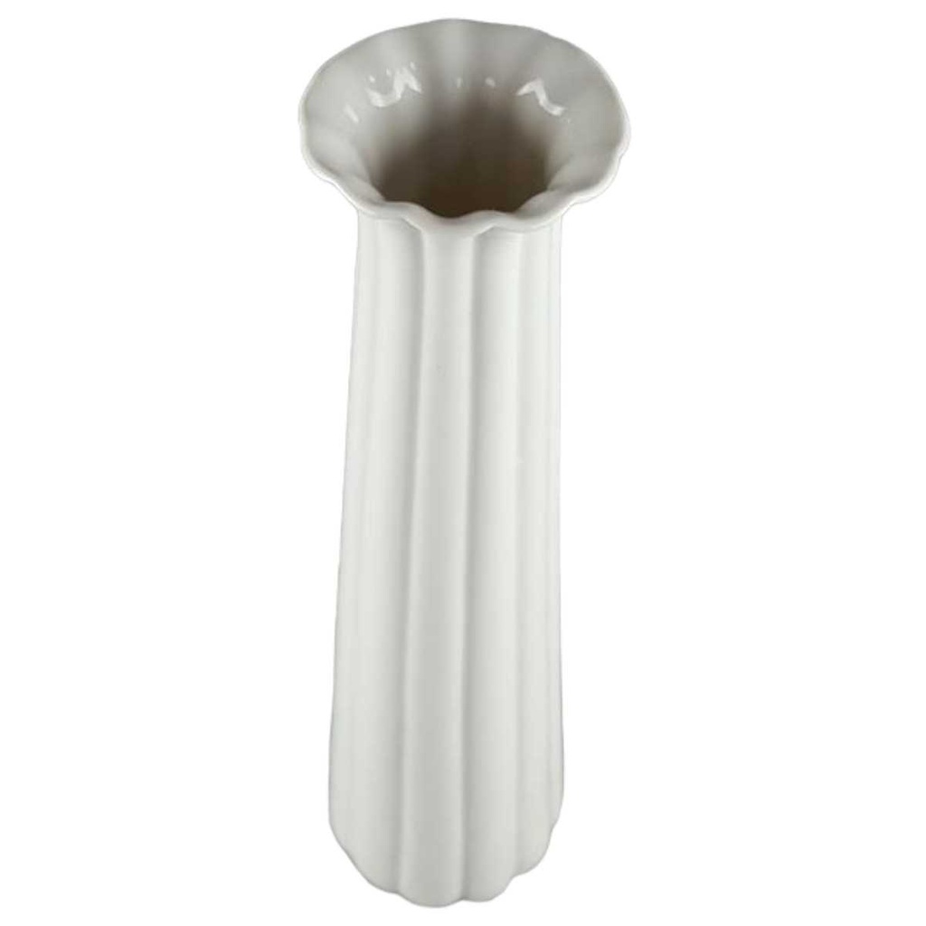 [45817428] Vase 29 cm Tirschenreuth Weiß gebraucht - sehr gut Bild 2