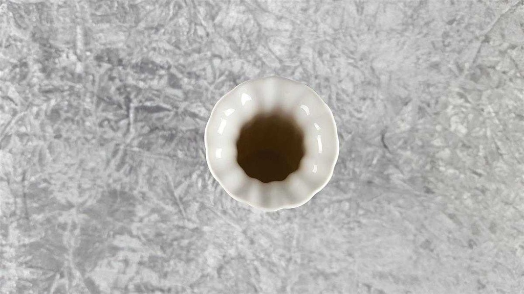 [45817428] Vase 29 cm Tirschenreuth Weiß gebraucht - sehr gut Bild 3