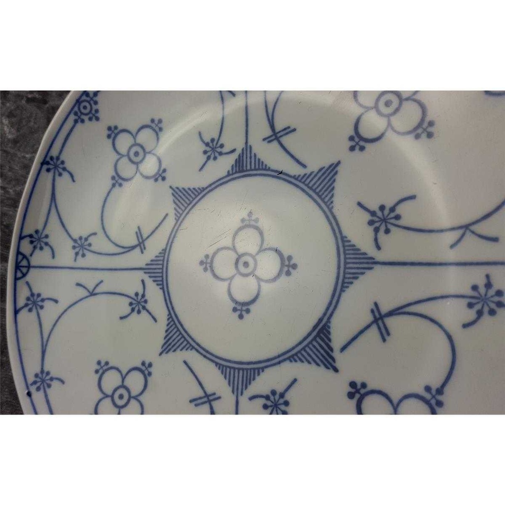[2119341] 3er Set Kuchenteller 19,7 cm Bareuther Indisch Blau Strohblume Bavaria gebraucht - gut Bild 3