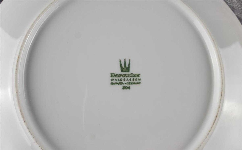 [2119341] 3er Set Kuchenteller 19,7 cm Bareuther Indisch Blau Strohblume Bavaria gebraucht - gut Bild 5