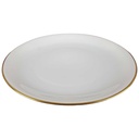[45817435] Speiseteller Essteller Goldrand 24,3 cm KPM Krister 0201 Weiß gebraucht - gut Bild 2