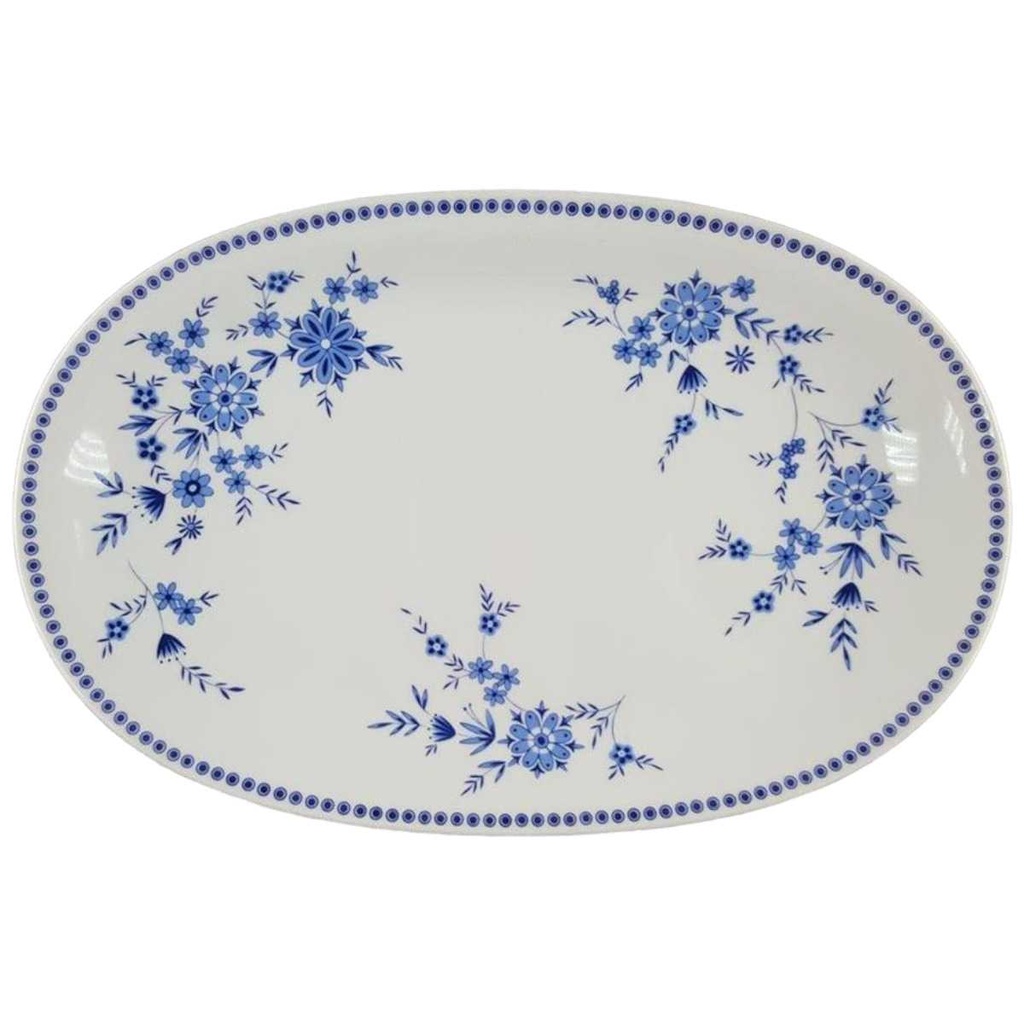 [45817436] Fleischplatte Steakplatte 31,2x20,4 cm Seltmann Weiden Isolde Bayerisch Blau gebraucht - gut Bild 2