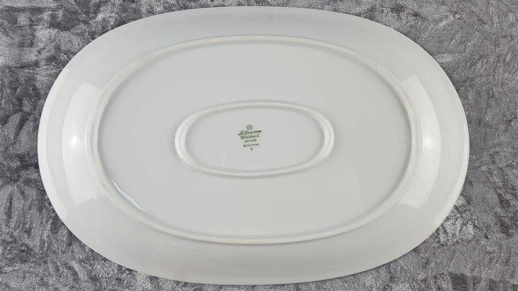 [45817436] Fleischplatte Steakplatte 31,2x20,4 cm Seltmann Weiden Isolde Bayerisch Blau gebraucht - gut Bild 4