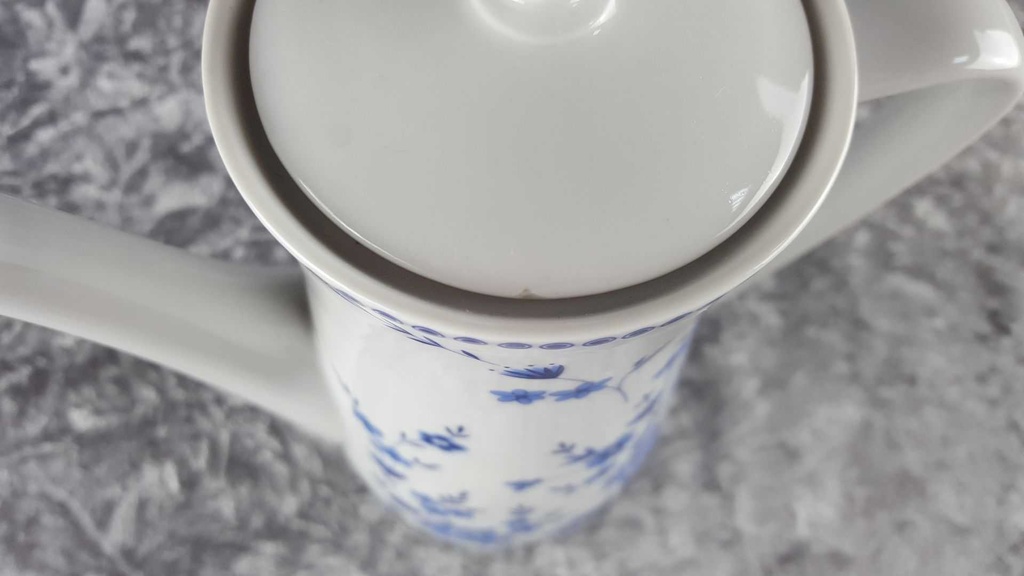 [45817447] Kaffeekanne Kanne 1,2 L Seltmann Weiden Doris Bayerisch Blau gebraucht - akzeptabel Bild 3