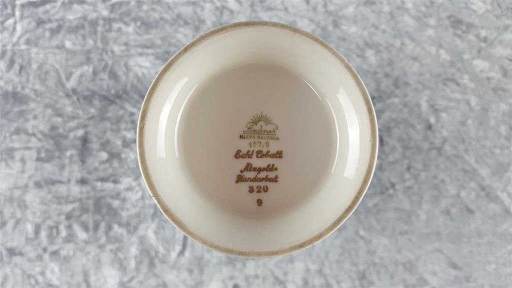 [45817451] Vase Handarbeit 29,5 cm Lindner Porzellan gebraucht - gut Bild 6