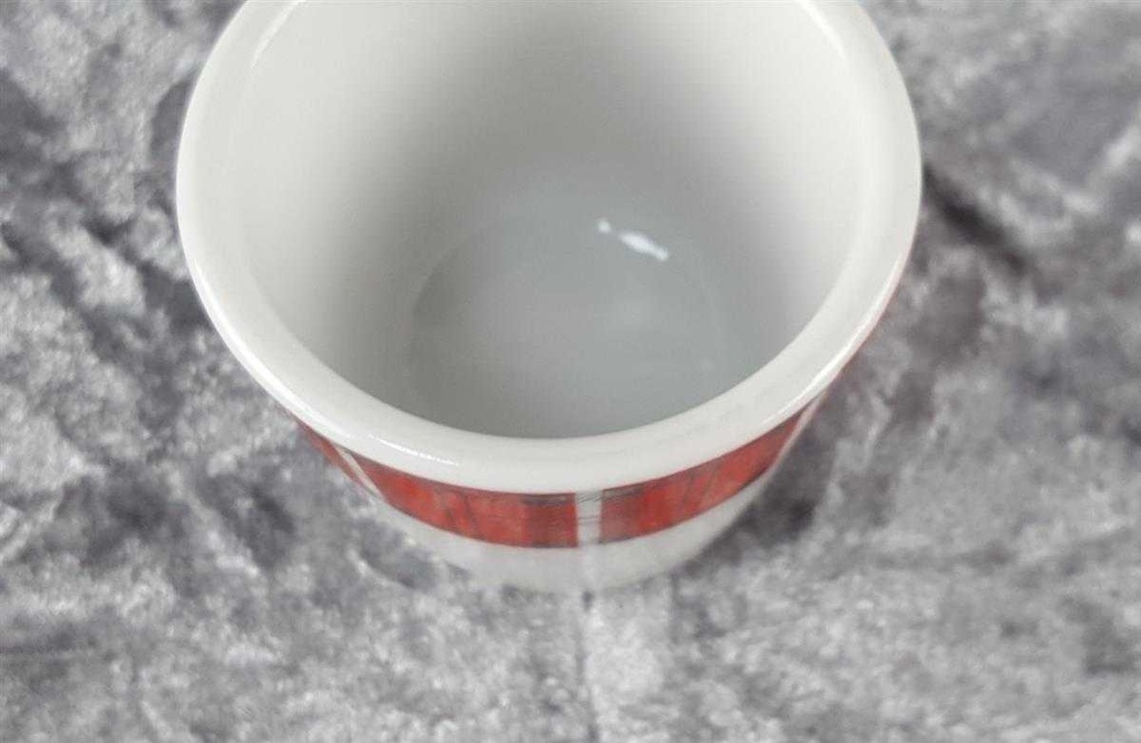 [45817453] Eierbecher Winterling Röslau Schottenkaro rot grün gebraucht - akzeptabel Bild 3