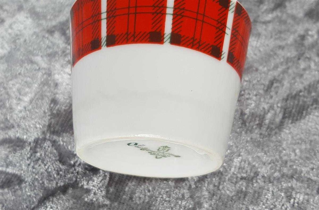 [45817453] Eierbecher Winterling Röslau Schottenkaro rot grün gebraucht - akzeptabel Bild 4