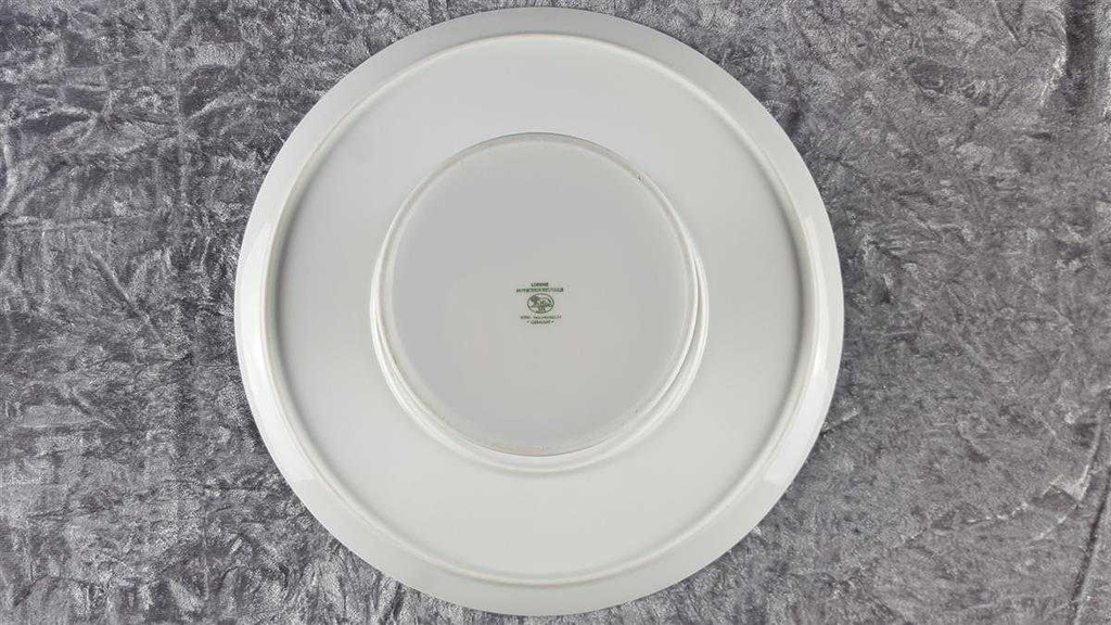 [45817457] Tortenplatte auf Fuß Hutschenreuther Weiß gebraucht - gut Bild 4
