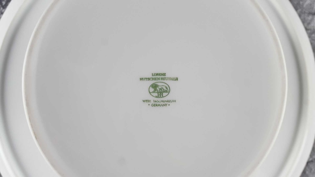 [45817457] Tortenplatte auf Fuß Hutschenreuther Weiß gebraucht - gut Bild 5