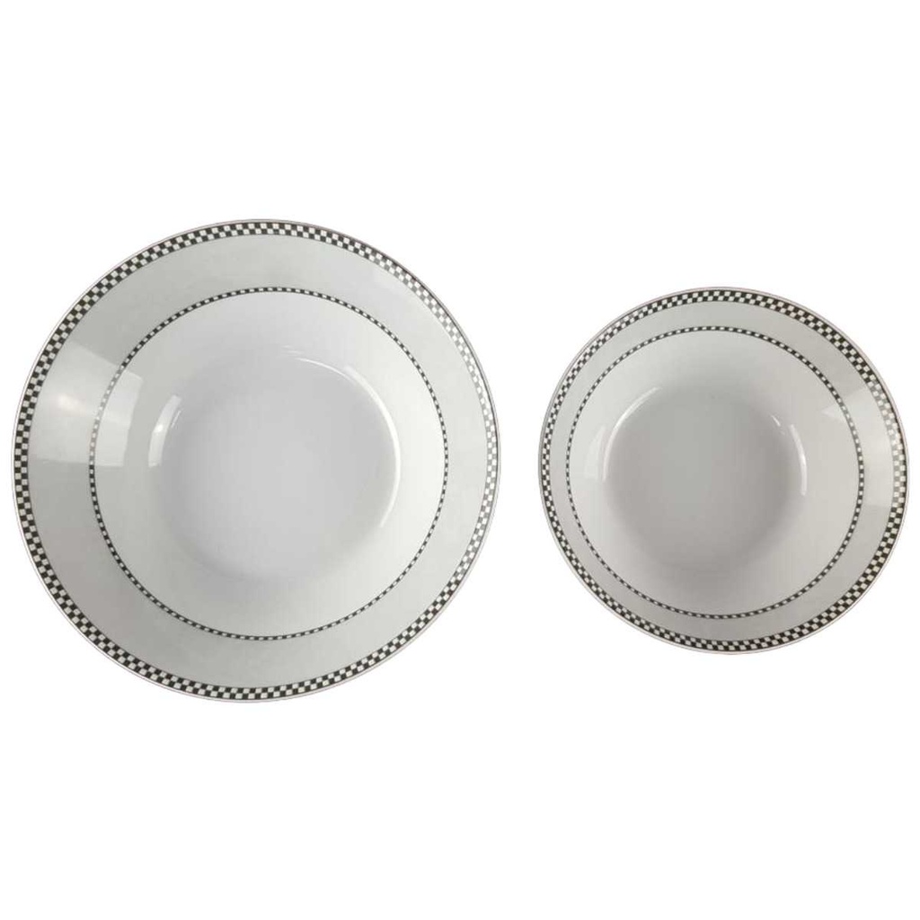 [2119342] 2er Set Schüssel 24 cm Flirt Weiß gebraucht - gut Bild 2