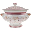 [45817465] Terrine 3 L Einzelteile Henriot Quimper rosa Blumendekor Blumen F 487 D 289 gebraucht - gut Bild 2
