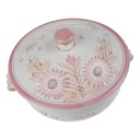 [45817465] Terrine 3 L Einzelteile Henriot Quimper rosa Blumendekor Blumen F 487 D 289 gebraucht - gut Bild 3