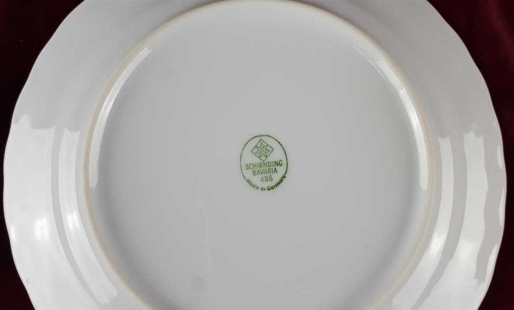 [45817466] Kuchenteller 19,6 cm Schirnding Bavaria Pallas Weiß gebraucht - sehr gut Bild 4