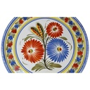 [45817468] Servierplatte Tortenplatte Tortenständer Einzelteile Henriot Quimper Blumen gebraucht - sehr gut Bild 2