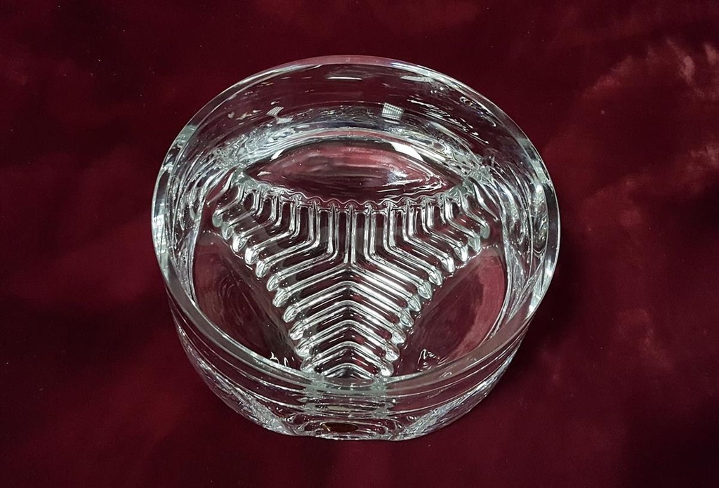 [45817470] Schale Handarbeit 8,4 cm Bohemia Transparent gebraucht - gut Bild 2