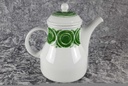 [45817483] Kaffeekanne Kanne 1,3 L Arzberg Donau Dekor grüne Kreise Grün gebraucht - gut Bild 3