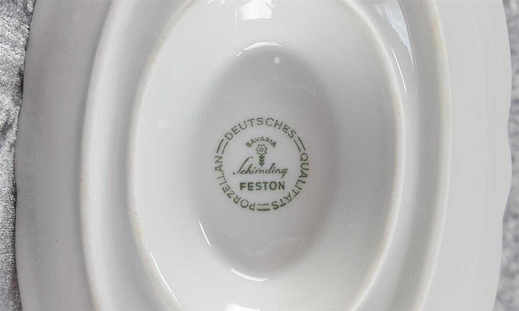 [45817495] Sauciere mit Teller Goldrand Schirnding Bavaria Feston gebraucht - sehr gut Bild 4