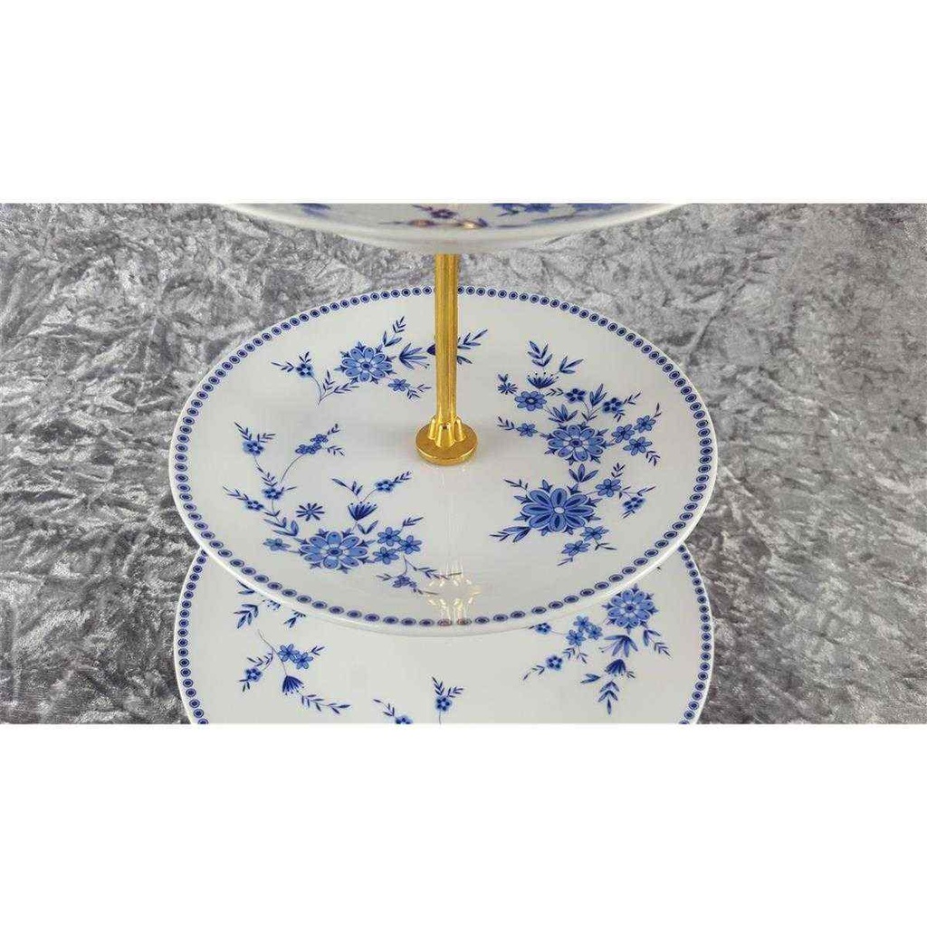 [45817497] Etagere 3stöckig Seltmann Weiden Doris Bayerisch Blau gebraucht - sehr gut Bild 3