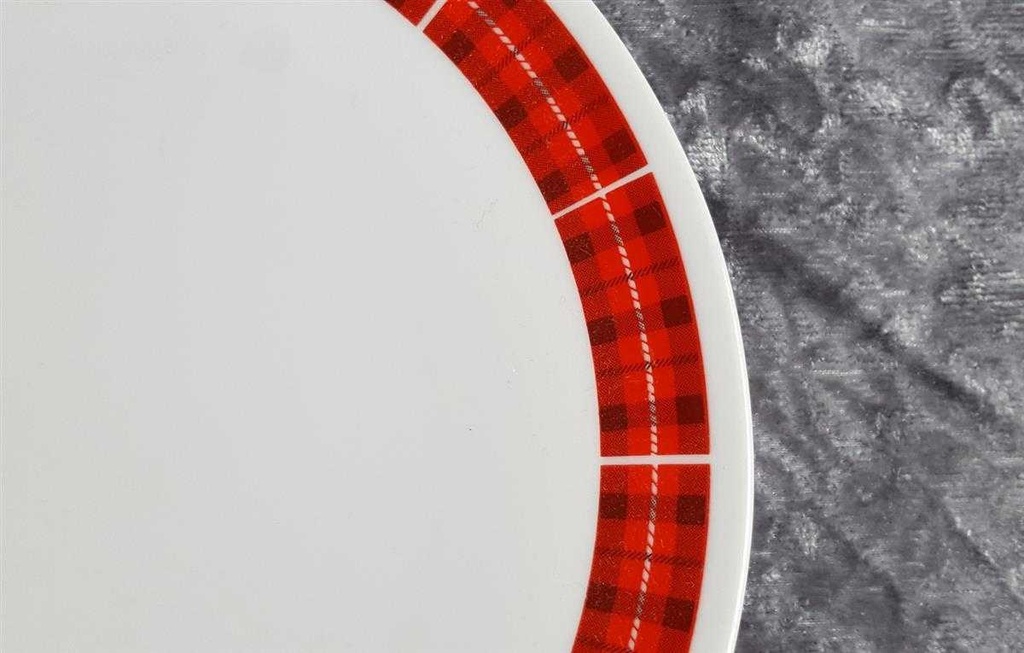 [45817500] Kuchenteller Dessertteller Frühstücksteller 19 cm Seltmann Weiden Cora Schottenkaro gebraucht - akzeptabel Bild 4